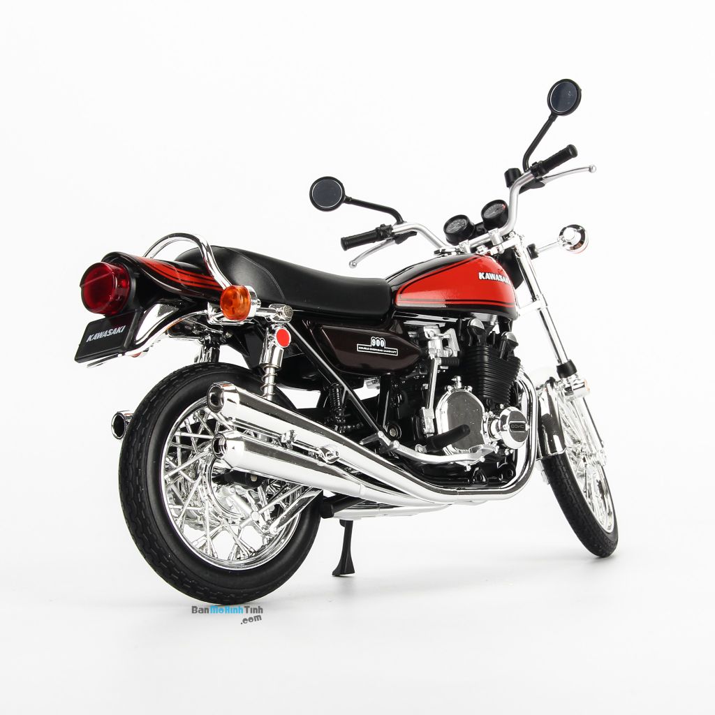 Mô hình mô tô Kawasaki 900 Super 4 Z1 Orange MH-104583 1:12 Aoshima