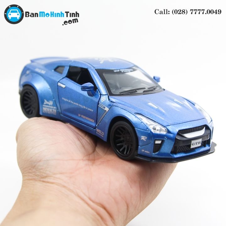 MÔ HÌNH NISSAN GTR BLUE 1:32 MINIAUTO