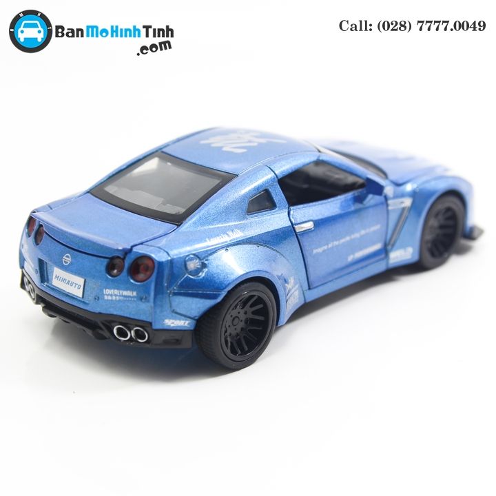 MÔ HÌNH NISSAN GTR BLUE 1:32 MINIAUTO