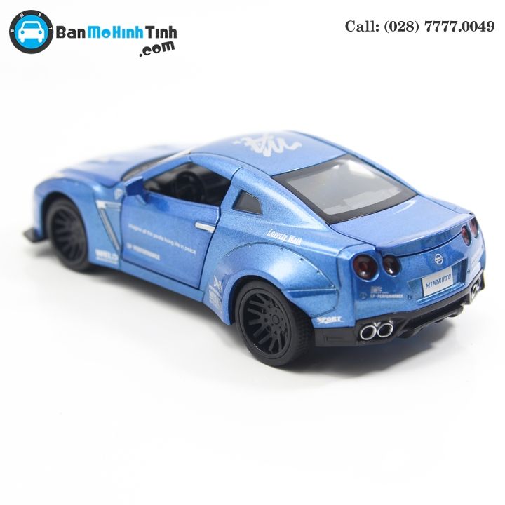 MÔ HÌNH NISSAN GTR BLUE 1:32 MINIAUTO