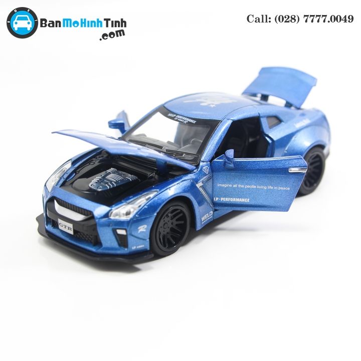 MÔ HÌNH NISSAN GTR BLUE 1:32 MINIAUTO