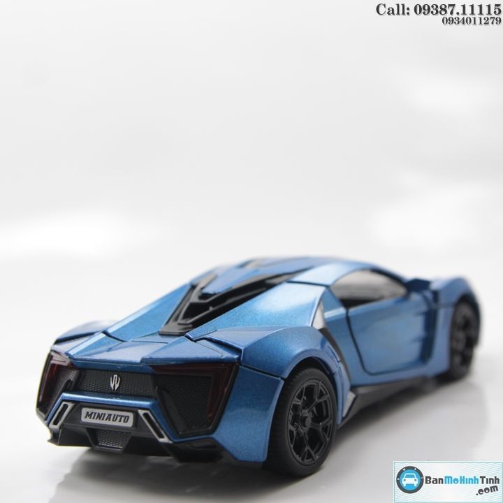MÔ HÌNH LYKAN HYPERSPORT BLUE FAST AND FURIOUS 1:32 MINIAUTO