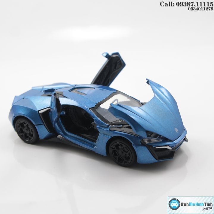 MÔ HÌNH LYKAN HYPERSPORT BLUE FAST AND FURIOUS 1:32 MINIAUTO