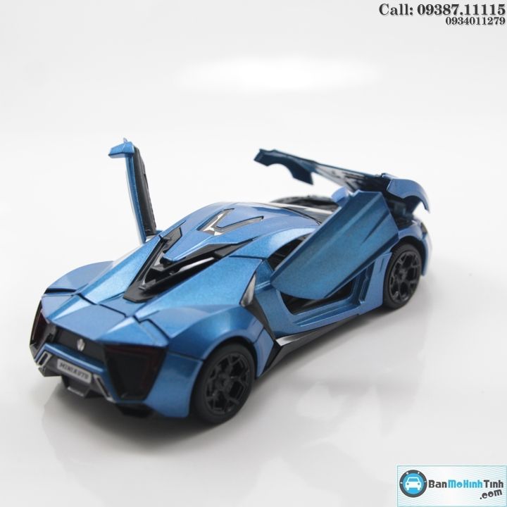 MÔ HÌNH LYKAN HYPERSPORT BLUE FAST AND FURIOUS 1:32 MINIAUTO