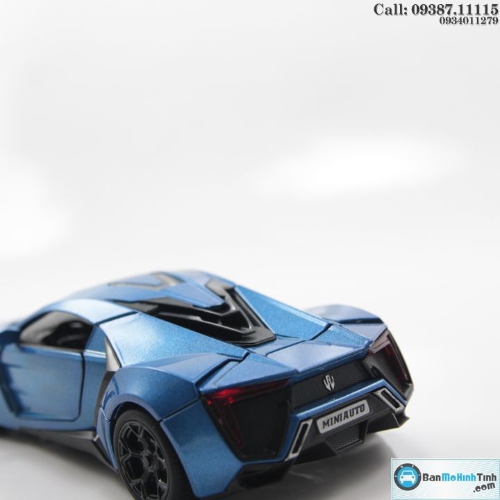 MÔ HÌNH LYKAN HYPERSPORT BLUE FAST AND FURIOUS 1:32 MINIAUTO