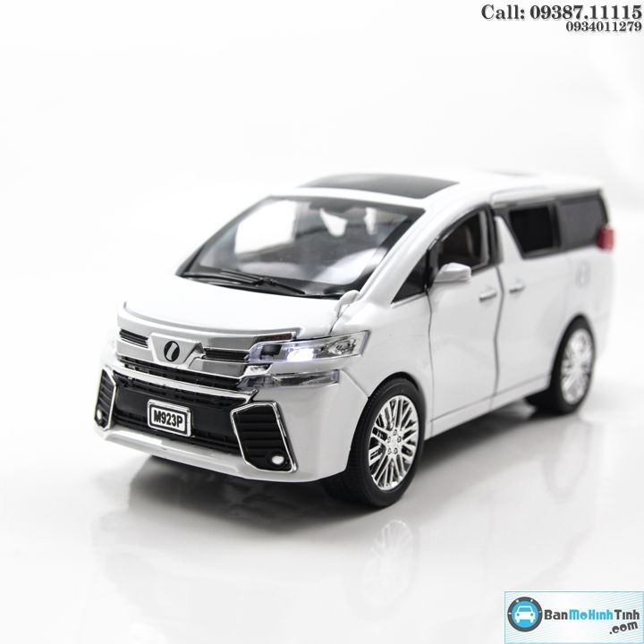 MÔ HÌNH TOYOTA ALPHARD WHITE 1:24 XLG