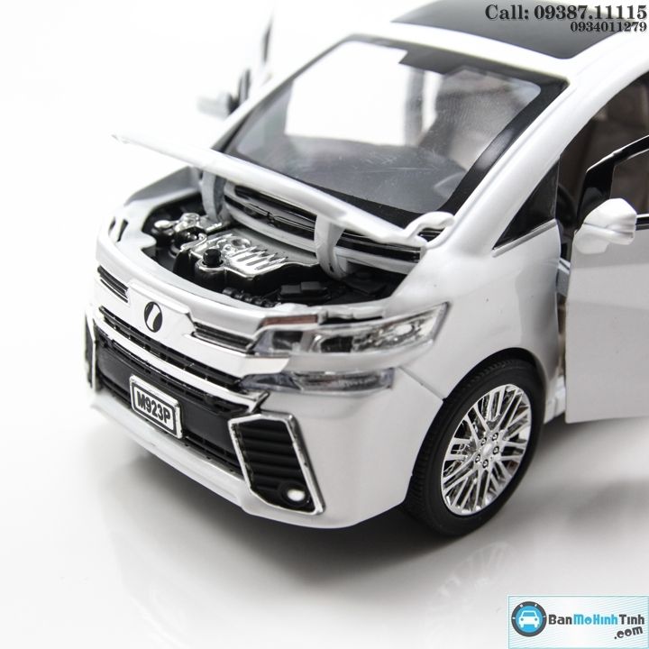 MÔ HÌNH TOYOTA ALPHARD WHITE 1:24 XLG