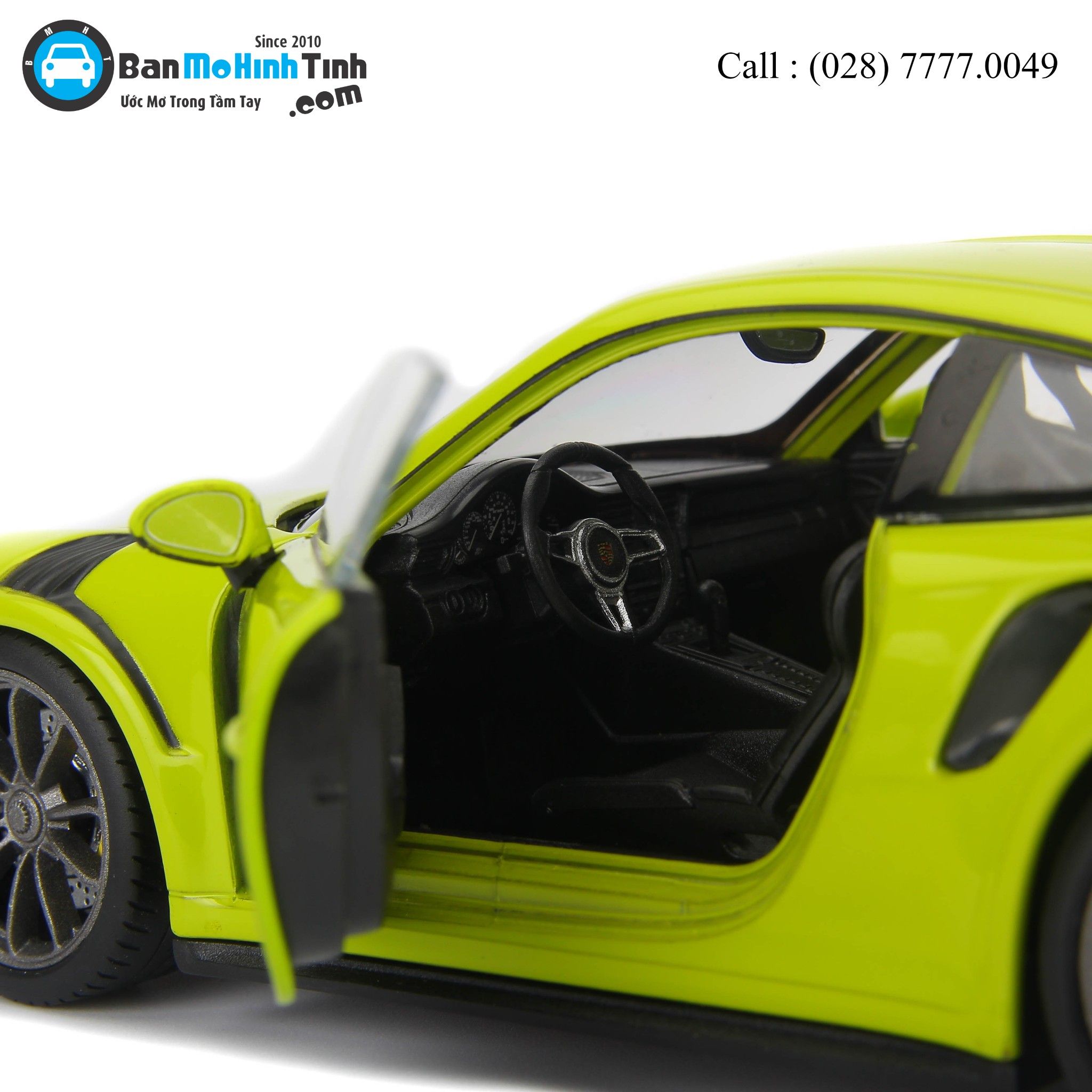 MÔ HÌNH PORSCHE 911 GT3 RS GREEN 1:24 WELLY- 24080W