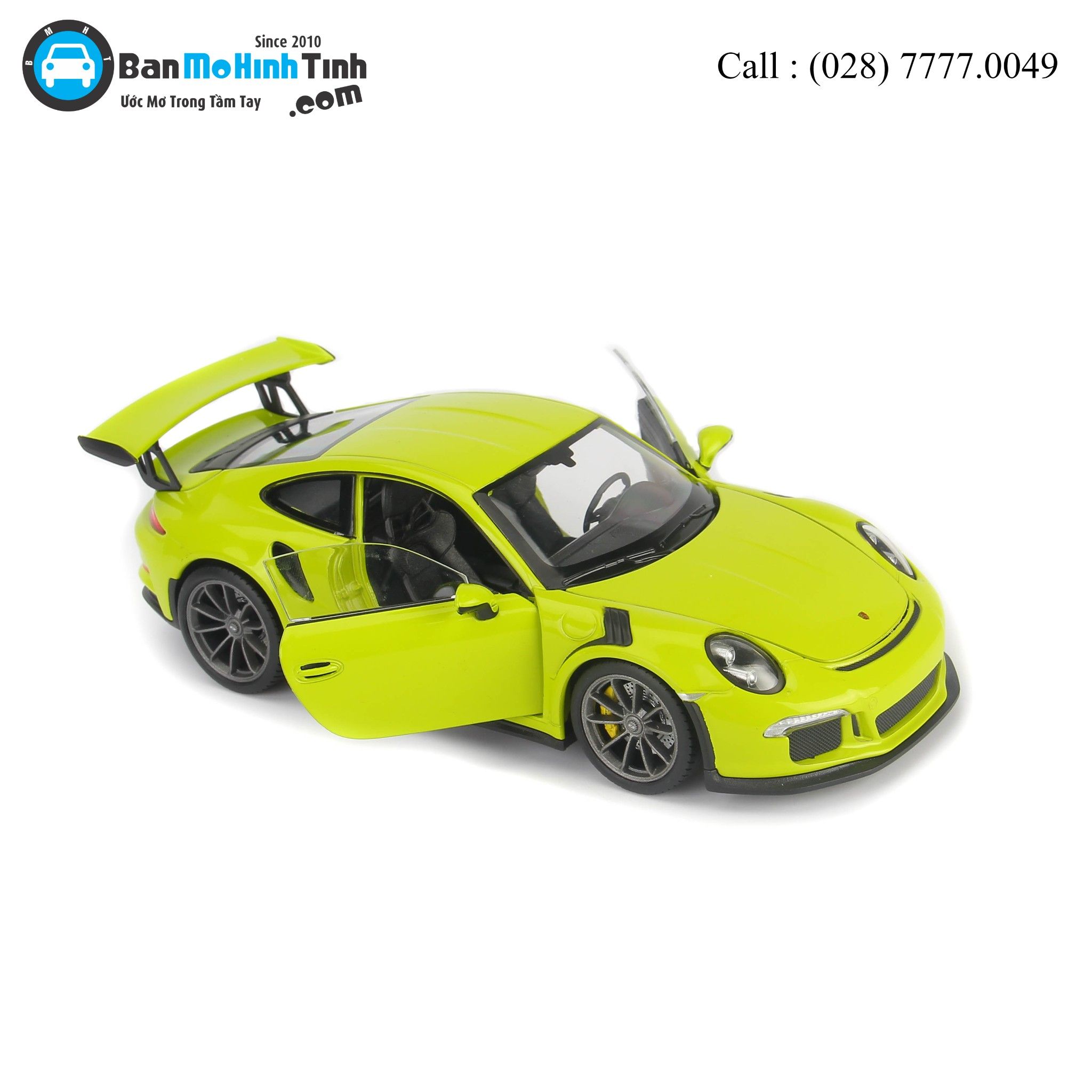 MÔ HÌNH PORSCHE 911 GT3 RS GREEN 1:24 WELLY- 24080W