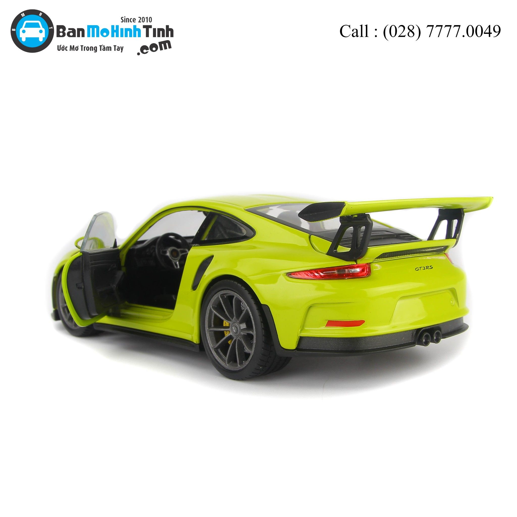 MÔ HÌNH PORSCHE 911 GT3 RS GREEN 1:24 WELLY- 24080W