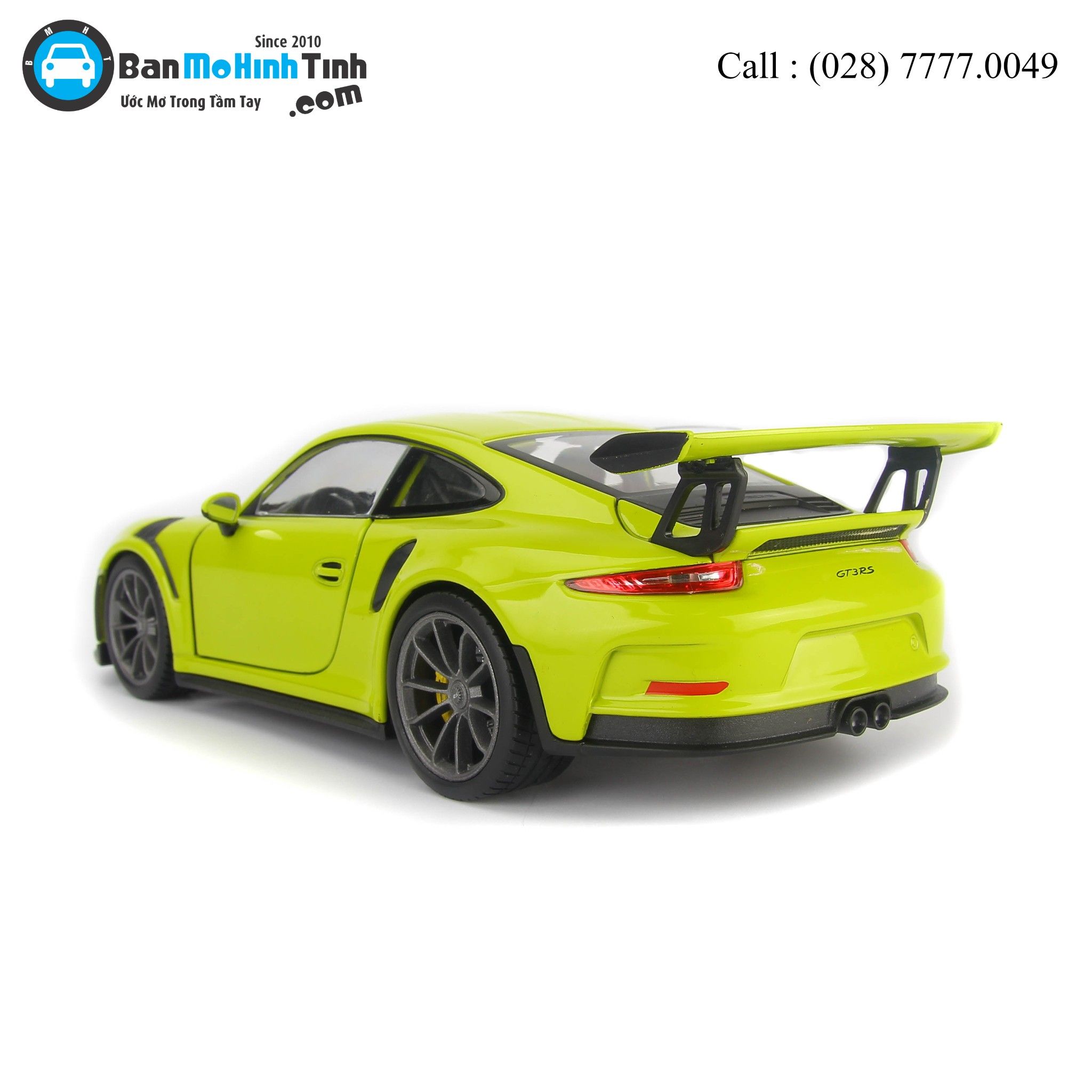MÔ HÌNH PORSCHE 911 GT3 RS GREEN 1:24 WELLY- 24080W