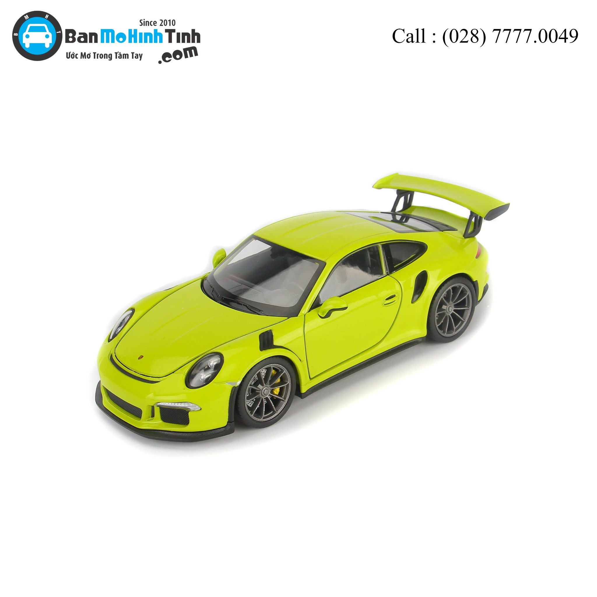 MÔ HÌNH PORSCHE 911 GT3 RS GREEN 1:24 WELLY- 24080W