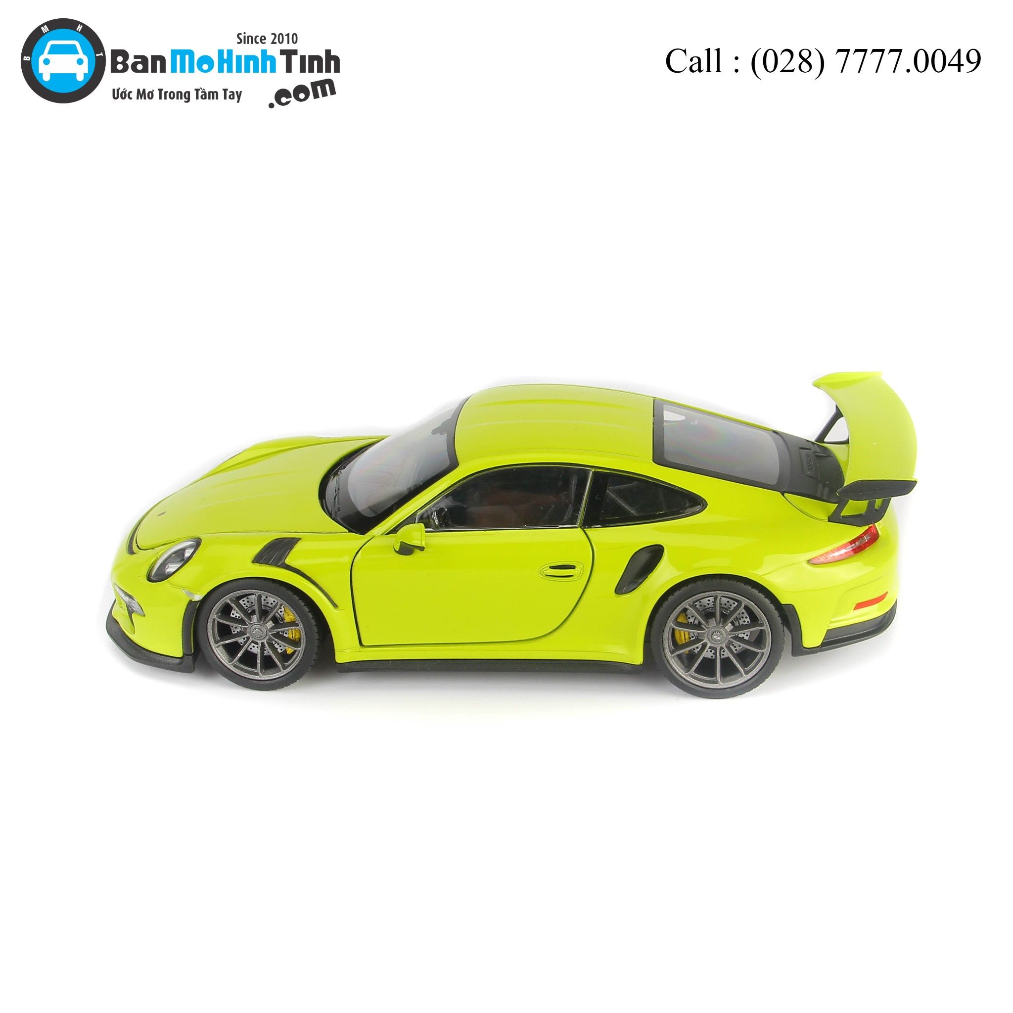 MÔ HÌNH PORSCHE 911 GT3 RS GREEN 1:24 WELLY- 24080W