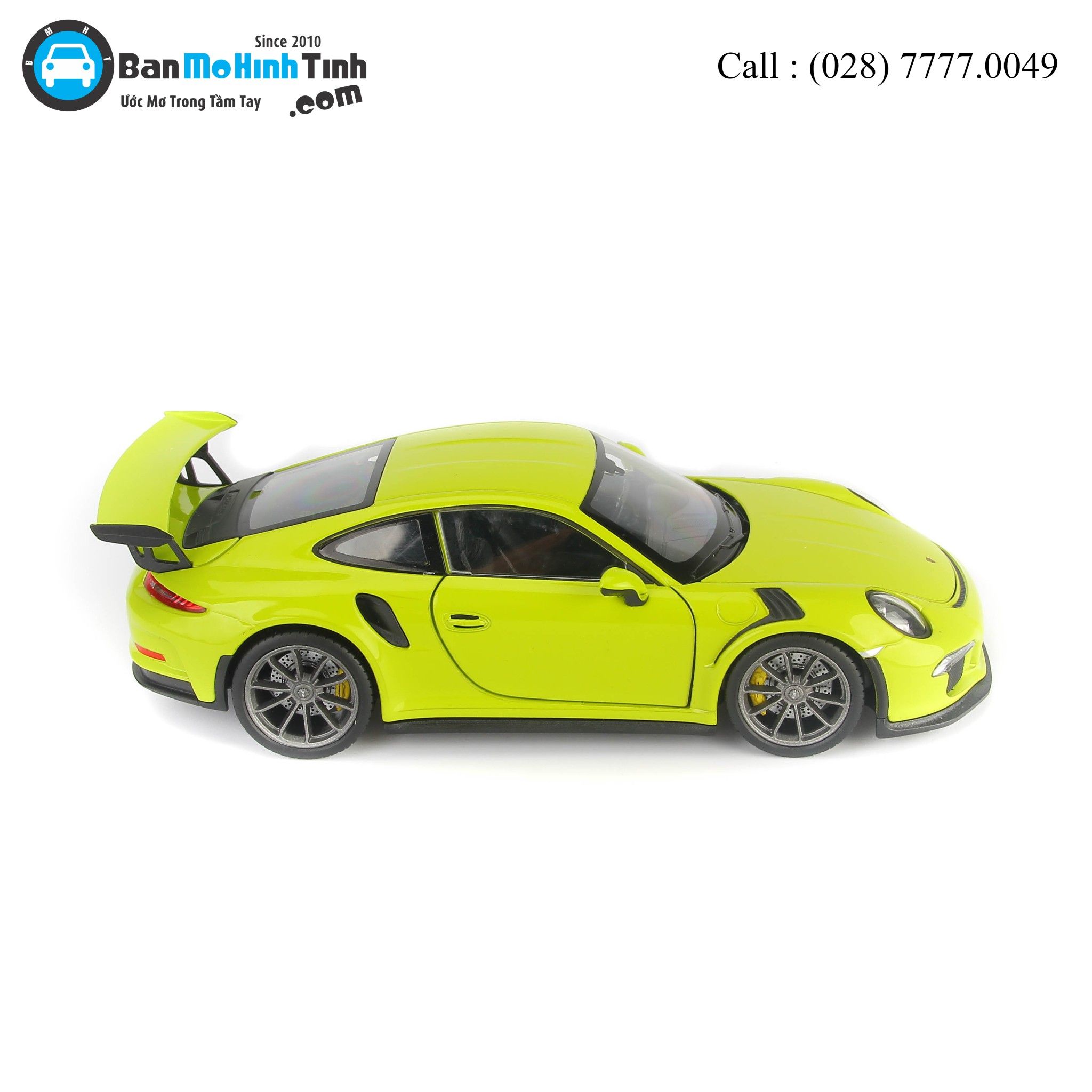 MÔ HÌNH PORSCHE 911 GT3 RS GREEN 1:24 WELLY- 24080W