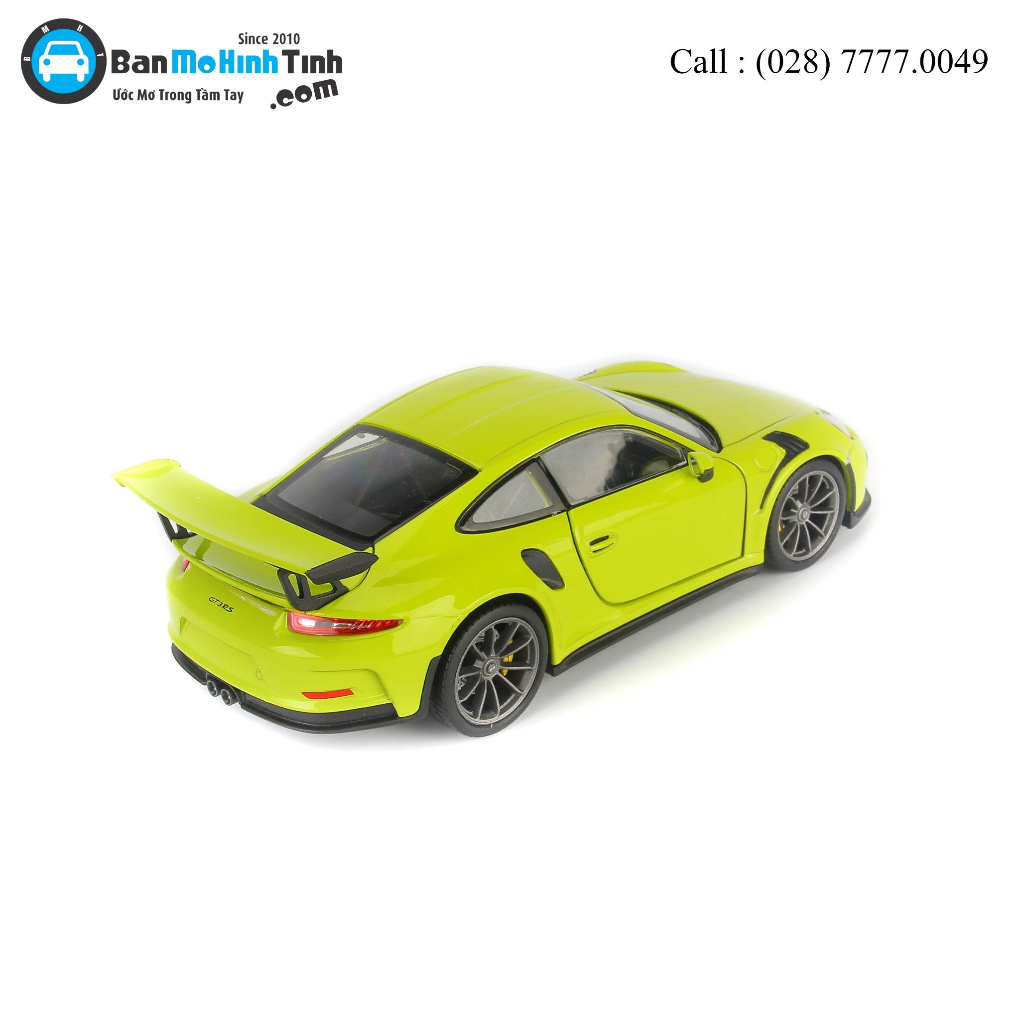 MÔ HÌNH PORSCHE 911 GT3 RS GREEN 1:24 WELLY- 24080W