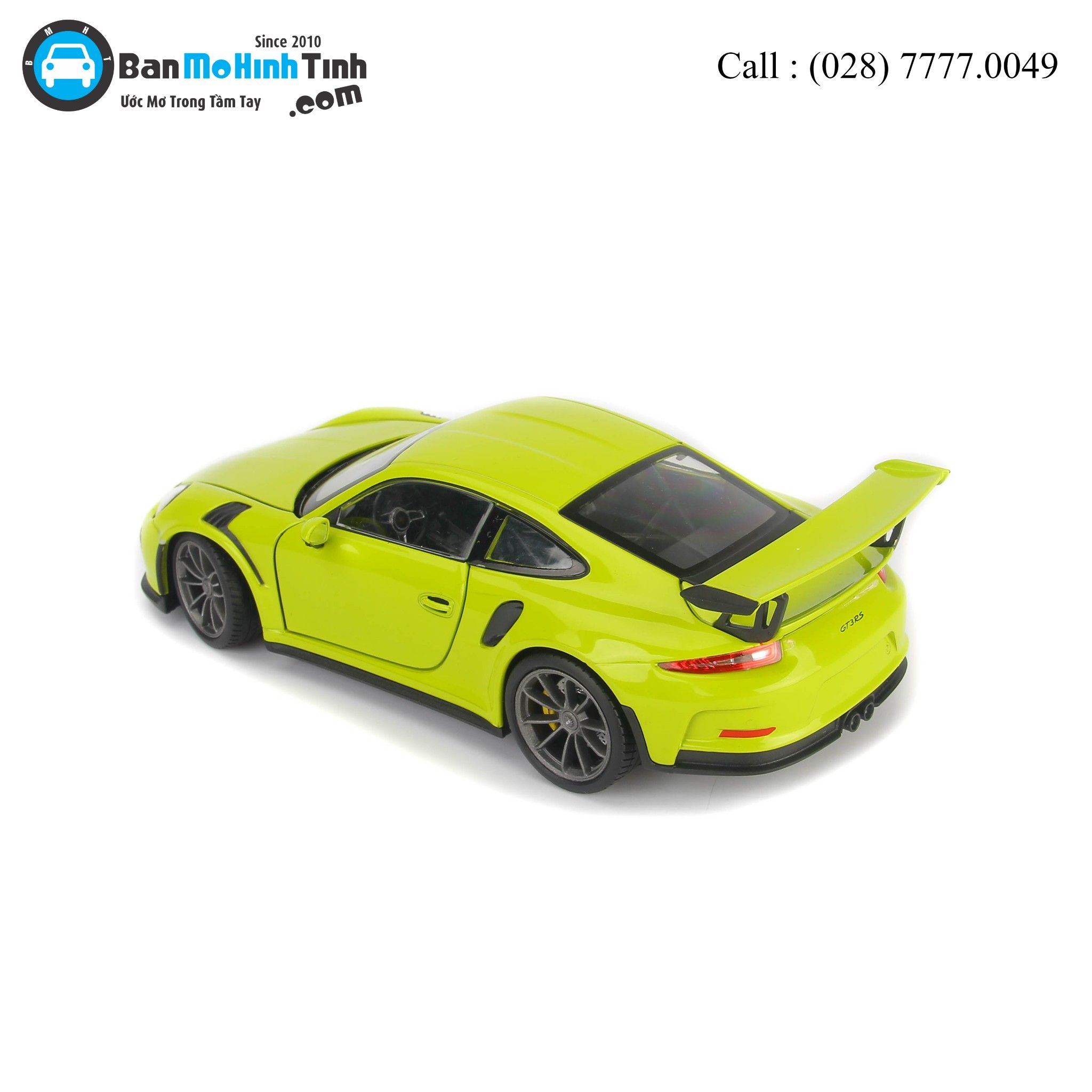 MÔ HÌNH PORSCHE 911 GT3 RS GREEN 1:24 WELLY- 24080W