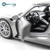 Mô hình xe Porsche 918 Spyder Grey 1:18 Welly - Bản Đua