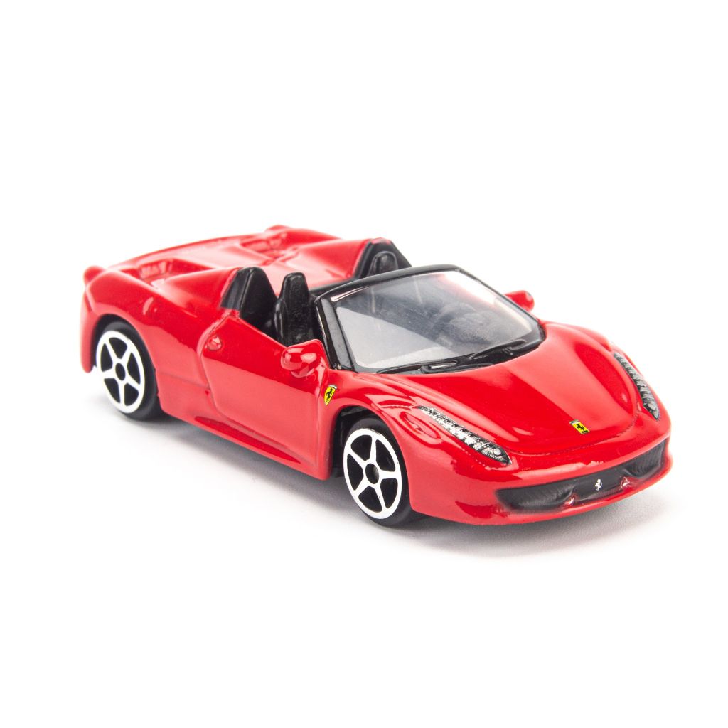 Mô hình siêu xe mui trần Ferrari 458 Spider 1:64 Bburago Red giá rẻ