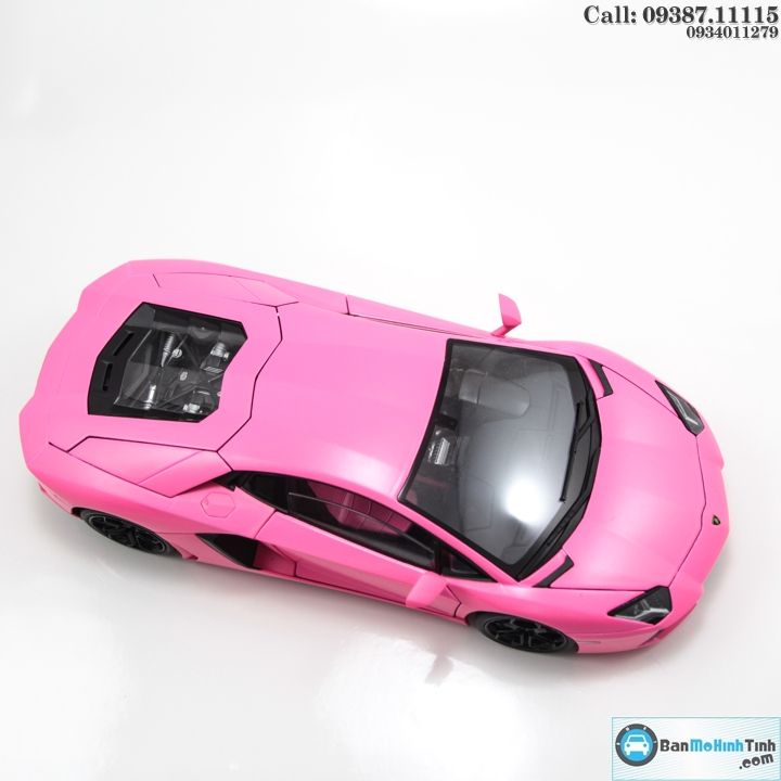 MÔ HÌNH LAMBORGHINI AVENTADOR LP700 PINK 1:18 WELLY-FX- 18041P