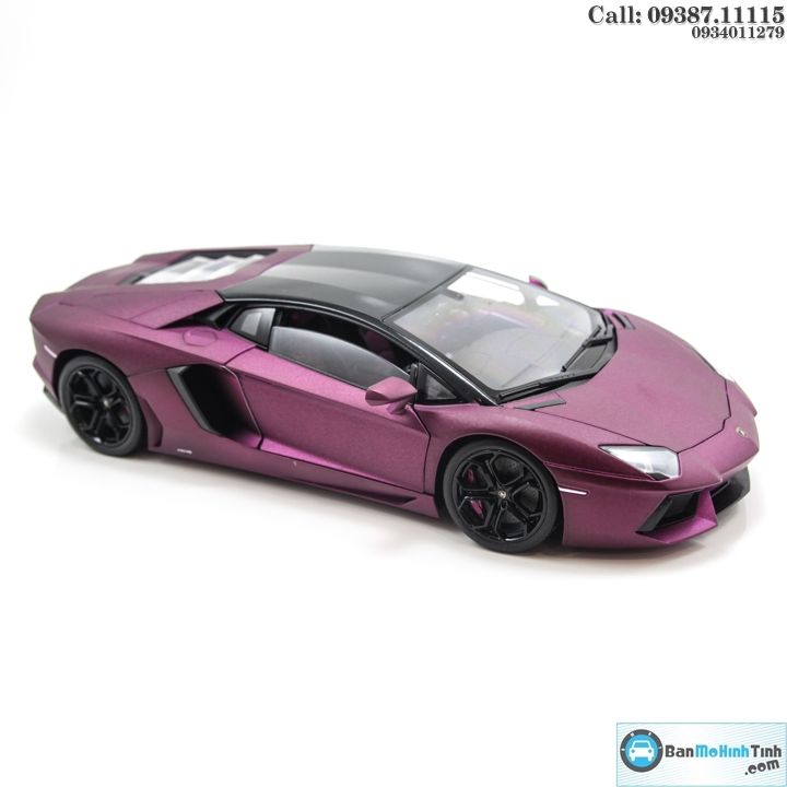 MÔ HÌNH LAMBORGHINI AVENTADOR LP700 PURPLE 1:18 WELLY-FX