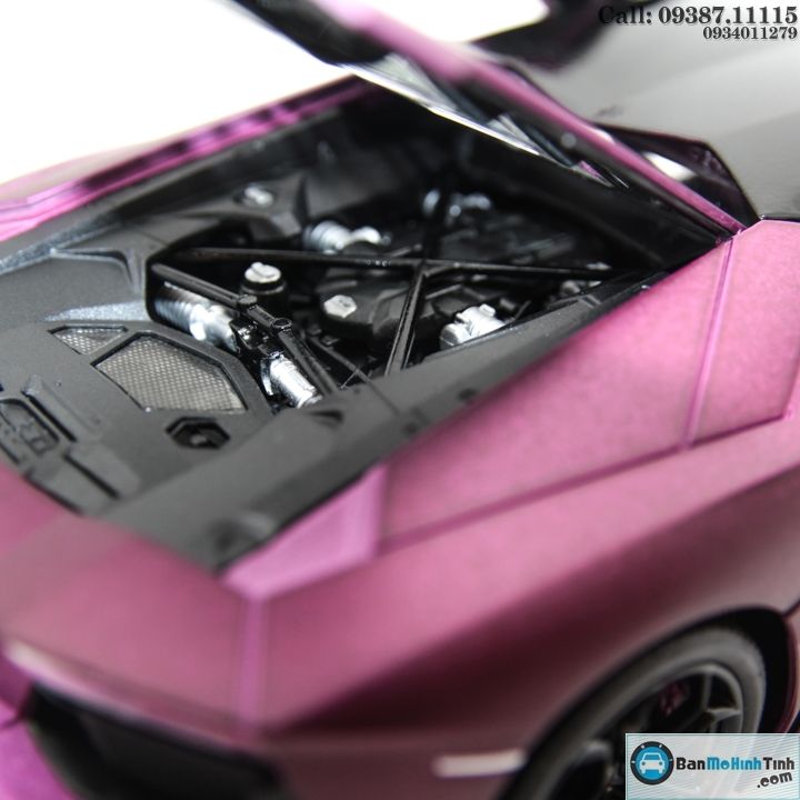 MÔ HÌNH LAMBORGHINI AVENTADOR LP700 PURPLE 1:18 WELLY-FX