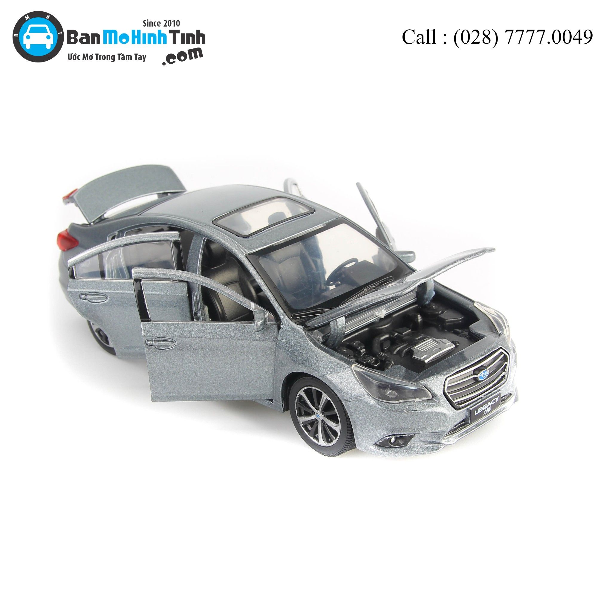Mô hình xe Subaru Legacy Dark Grey 1:32 Jackiekim