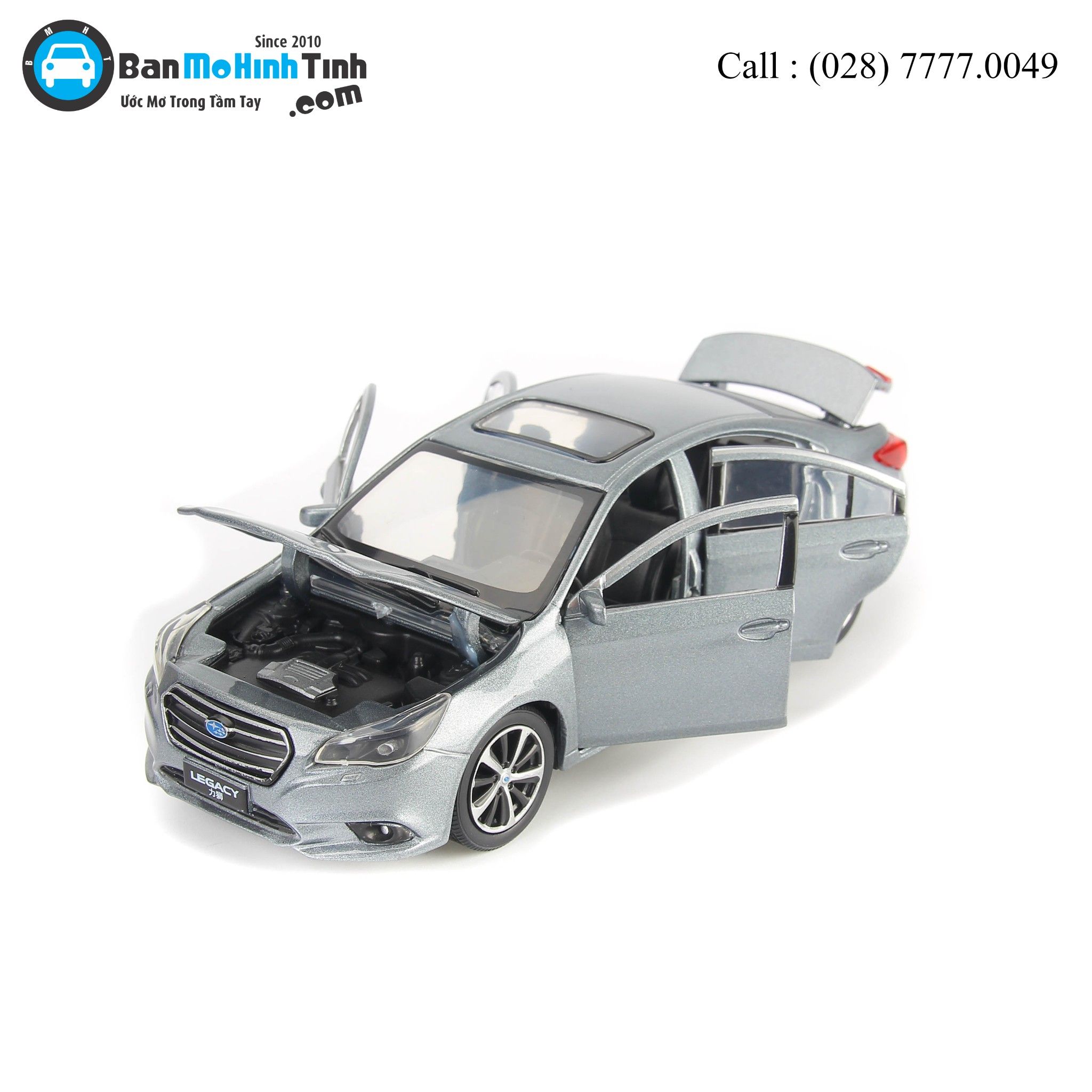 Mô hình xe Subaru Legacy Dark Grey 1:32 Jackiekim