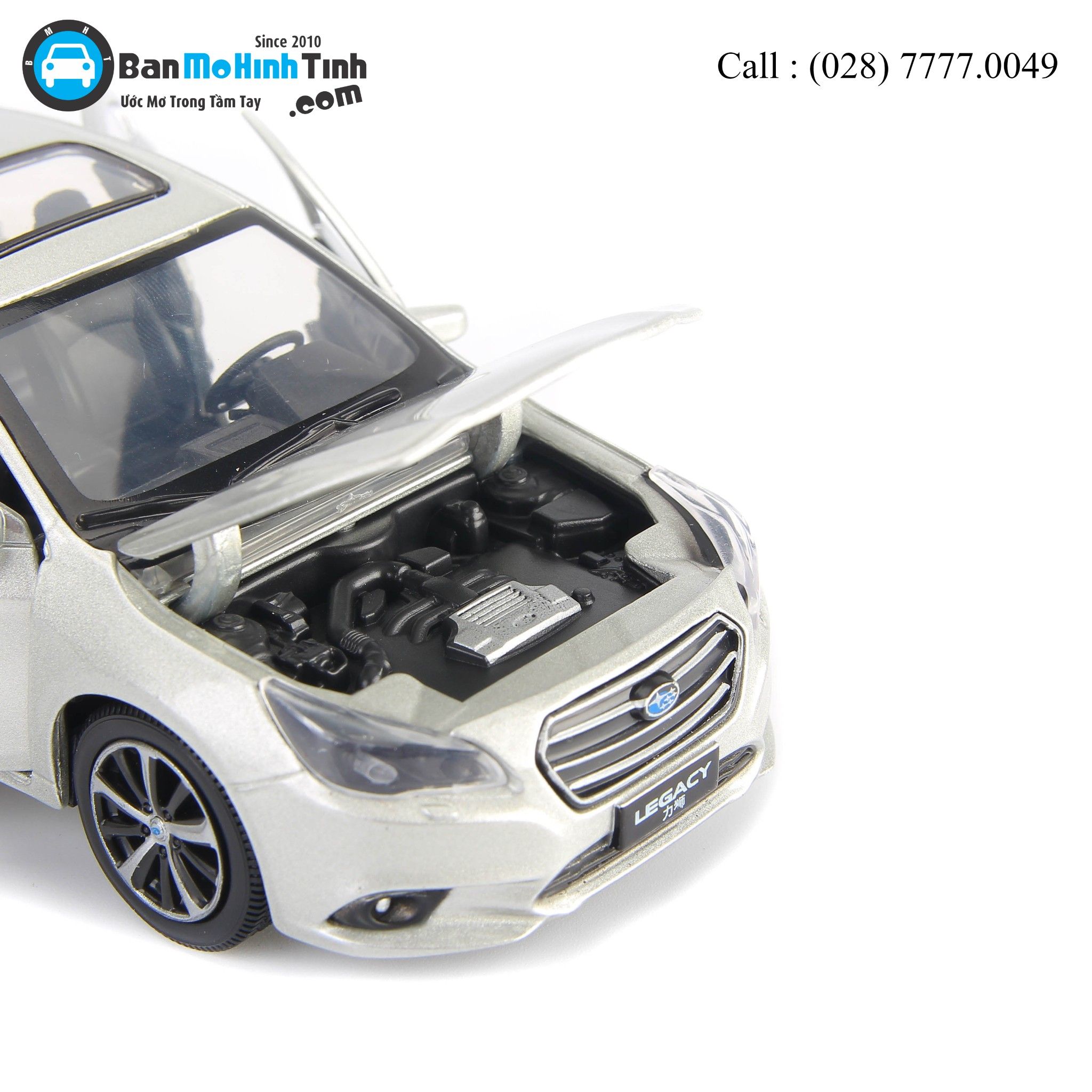 Mô hình xe Subaru Legacy Dark Silver 1:32 Jackiekim