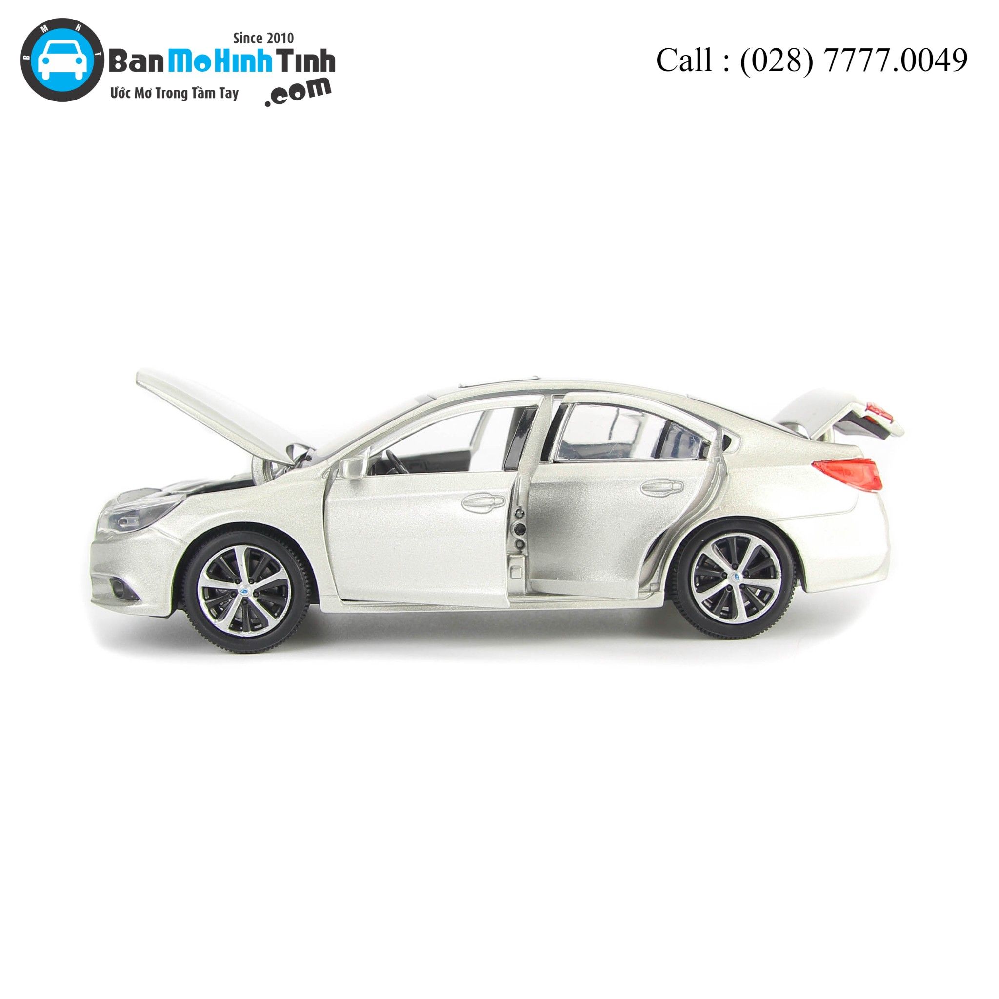 Mô hình xe Subaru Legacy Dark Silver 1:32 Jackiekim