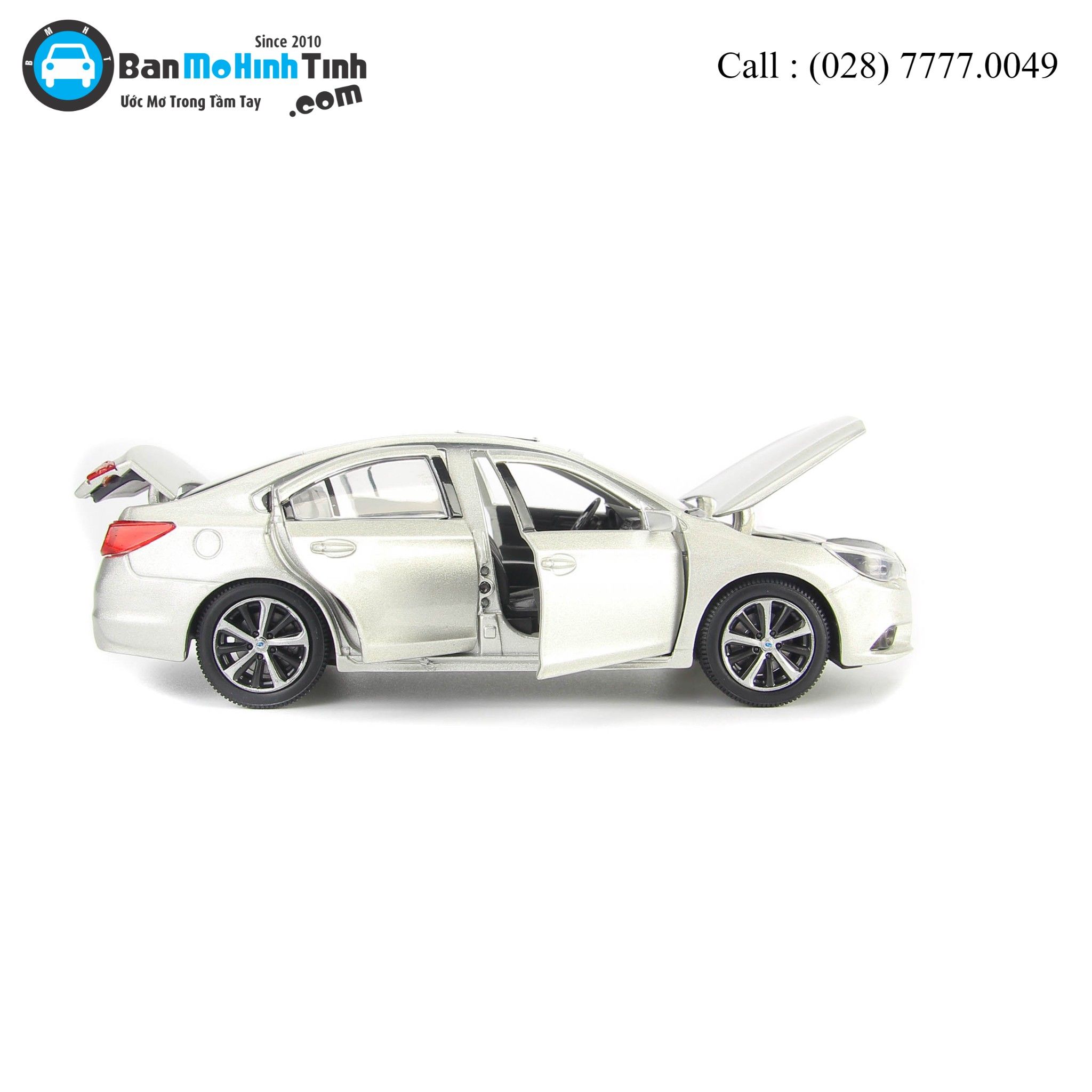 Mô hình xe Subaru Legacy Dark Silver 1:32 Jackiekim