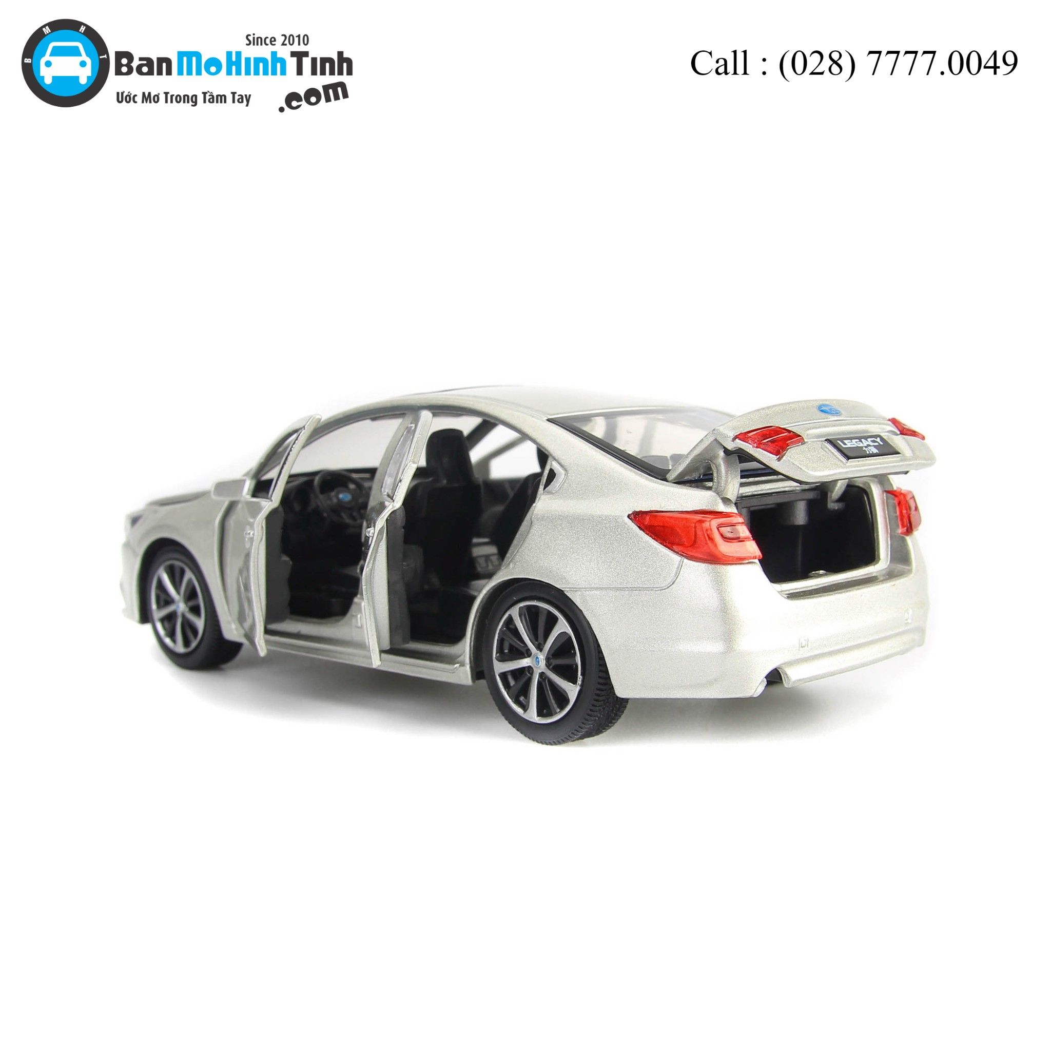 Mô hình xe Subaru Legacy Dark Silver 1:32 Jackiekim