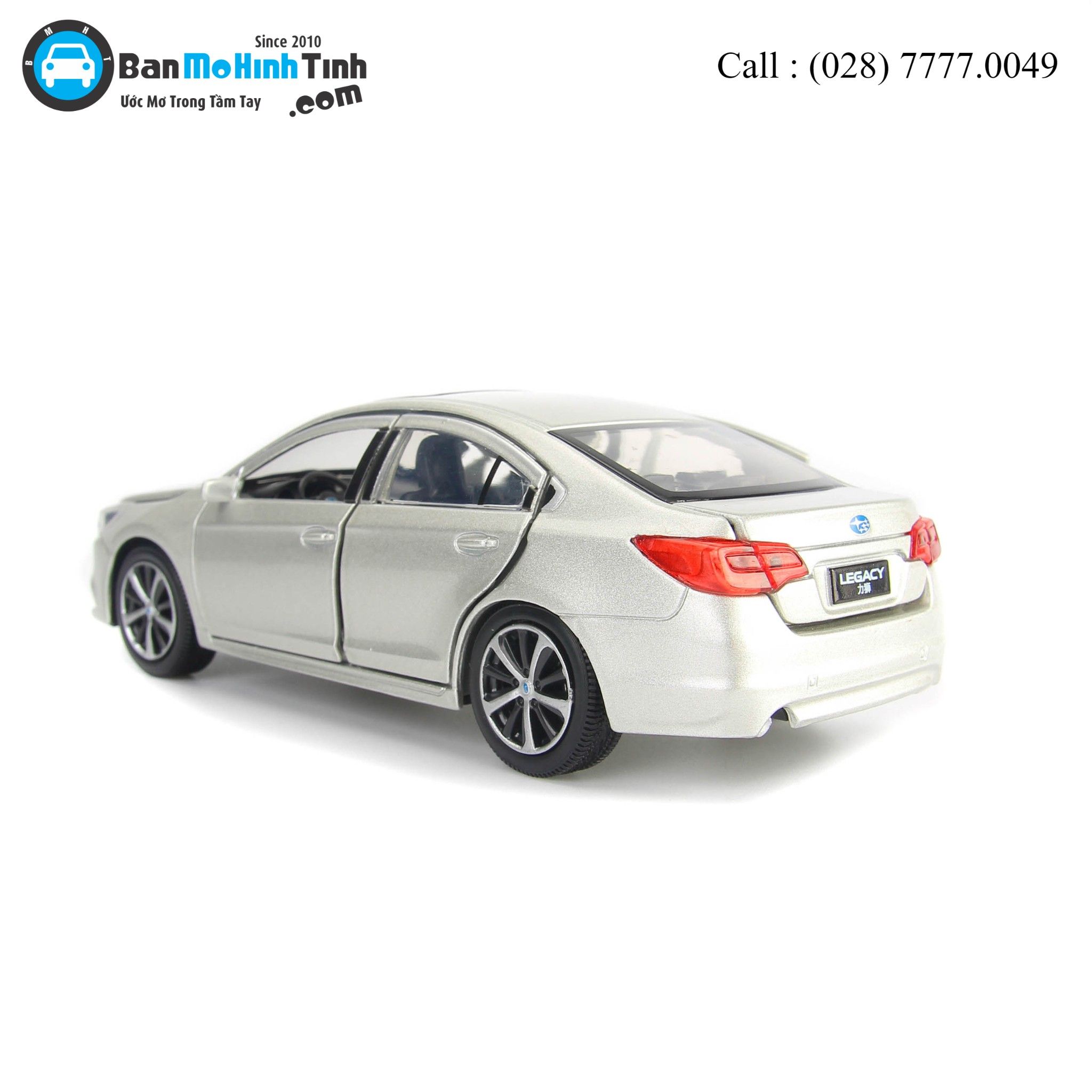 Mô hình xe Subaru Legacy Dark Silver 1:32 Jackiekim