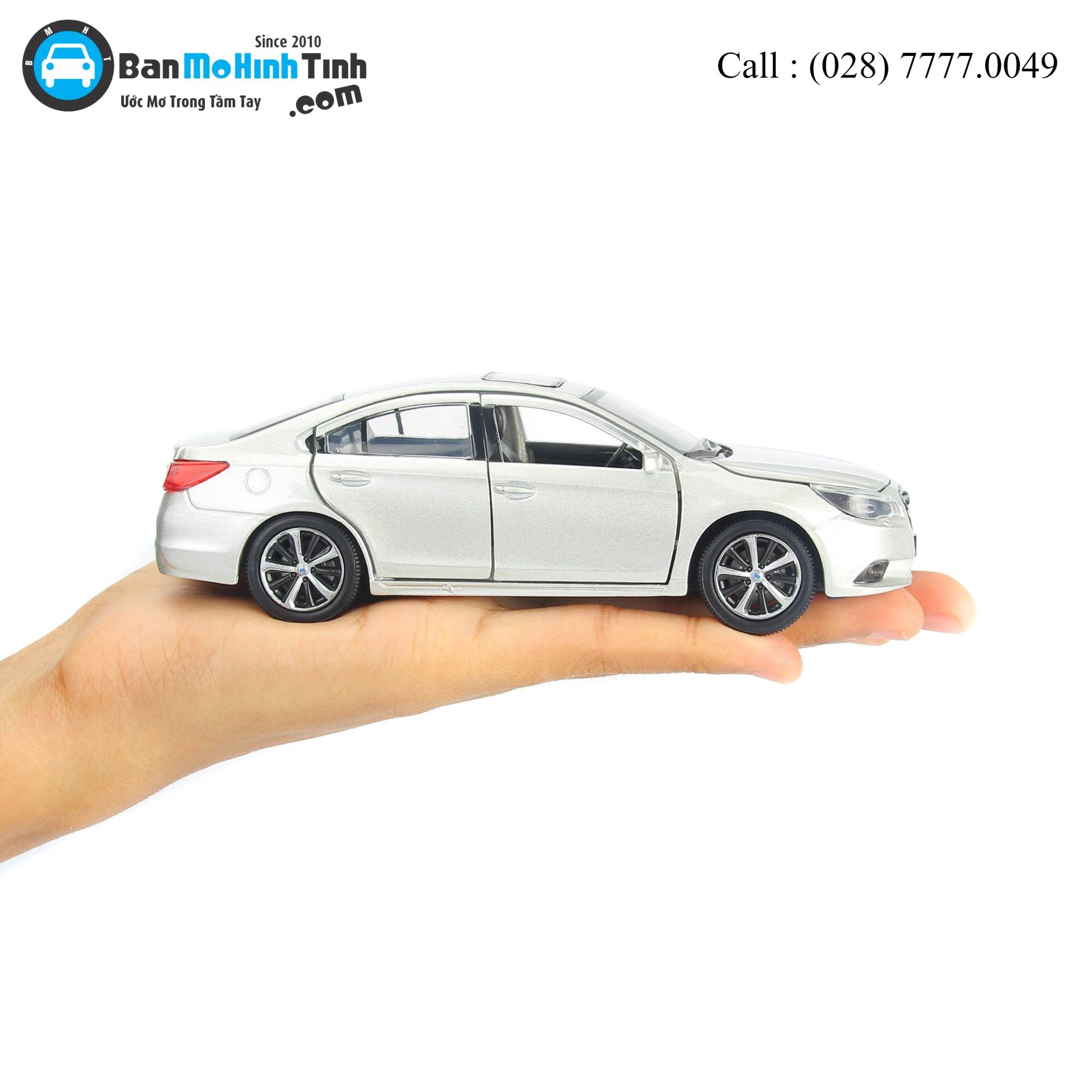 Mô hình xe Subaru Legacy Dark Silver 1:32 Jackiekim