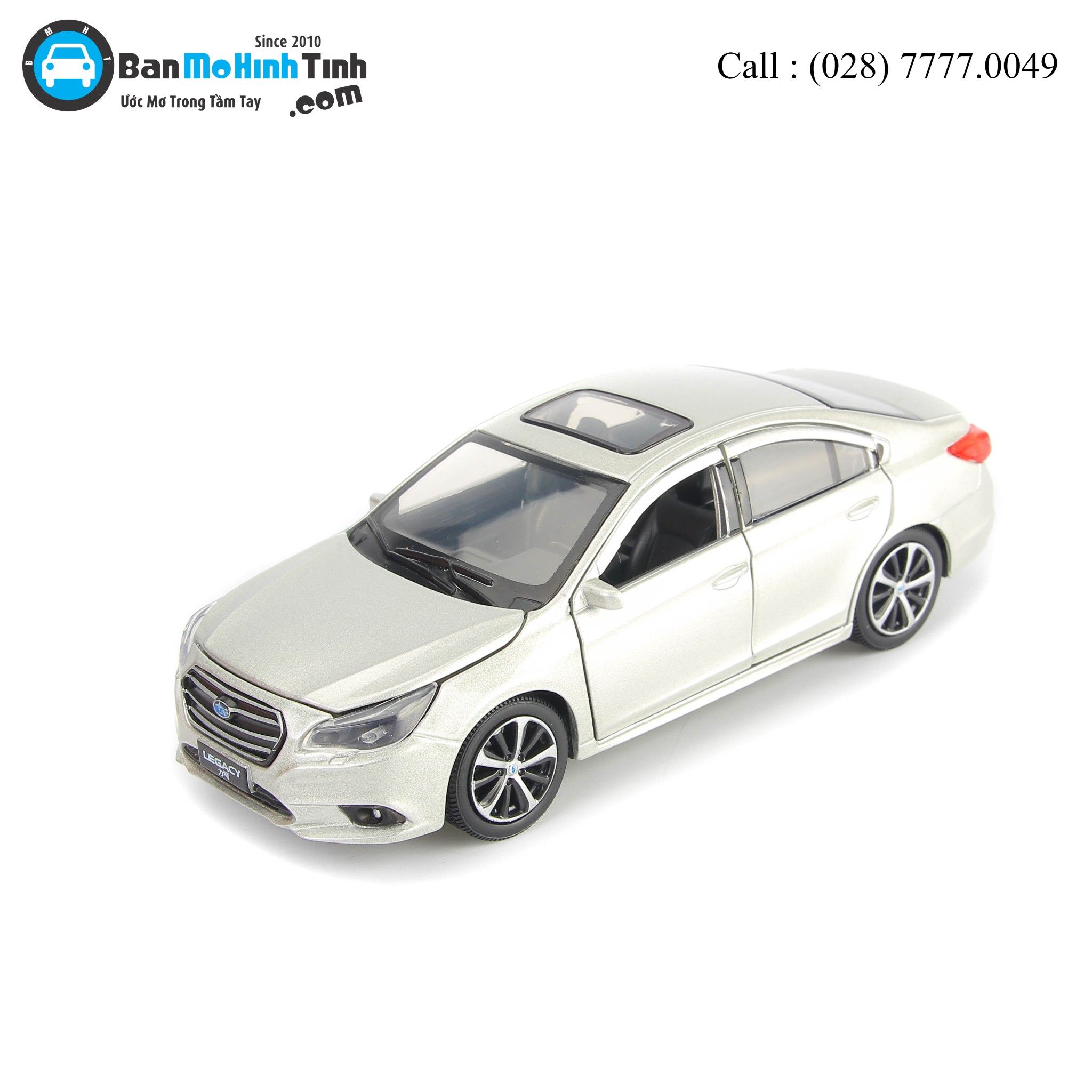 Mô hình xe Subaru Legacy Dark Silver 1:32 Jackiekim