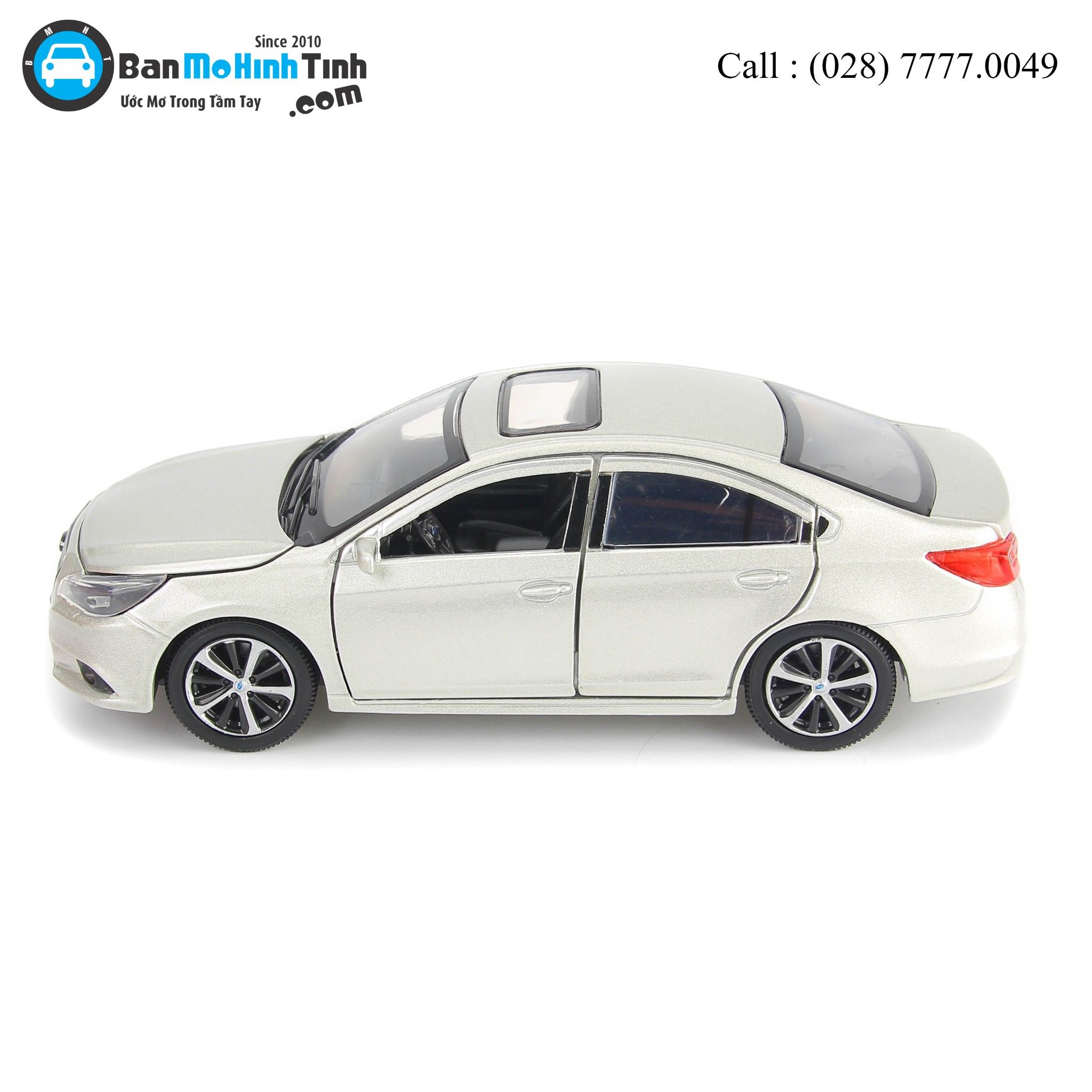 Mô hình xe Subaru Legacy Dark Silver 1:32 Jackiekim