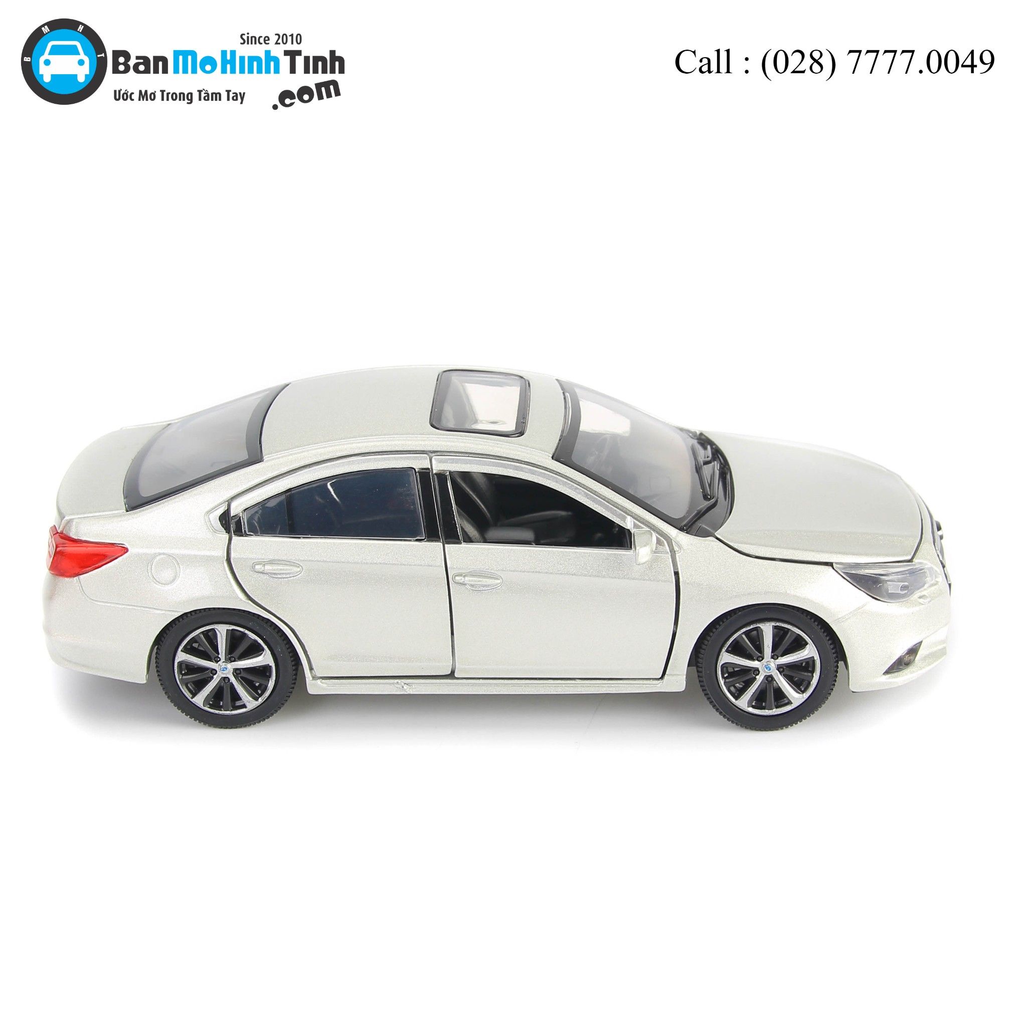 Mô hình xe Subaru Legacy Dark Silver 1:32 Jackiekim