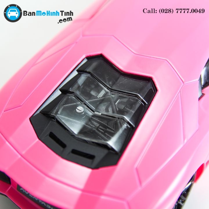 MÔ HÌNH LAMBORGHINI AVENTADOR LP700 PINK 1:24 WELLY- 24033P