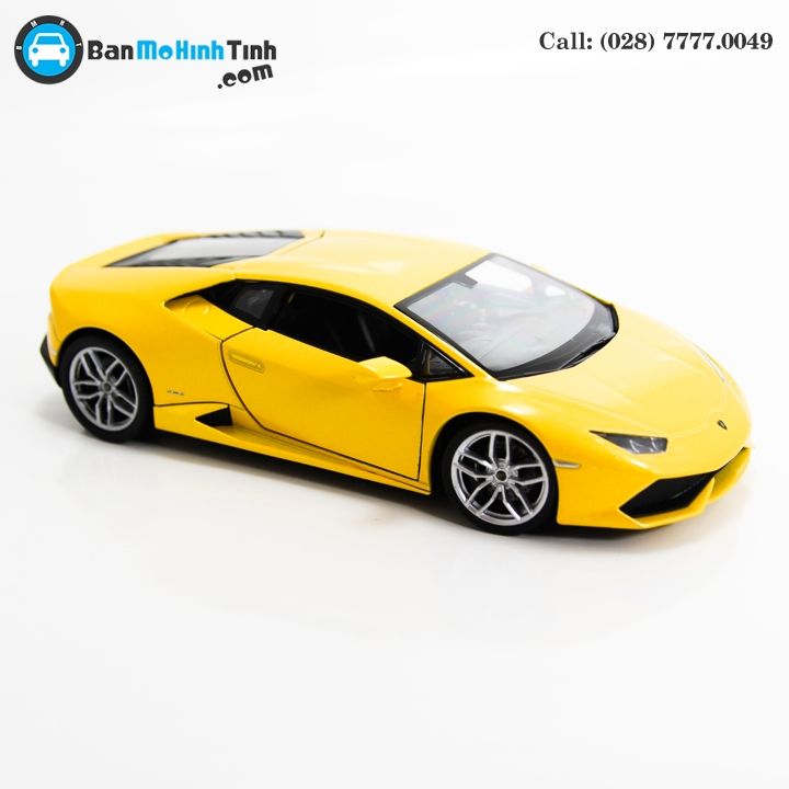 MÔ HÌNH LAMBORGHINI HURACAN LP610-4 YELLOW 1:24 WELLY - 24056Y