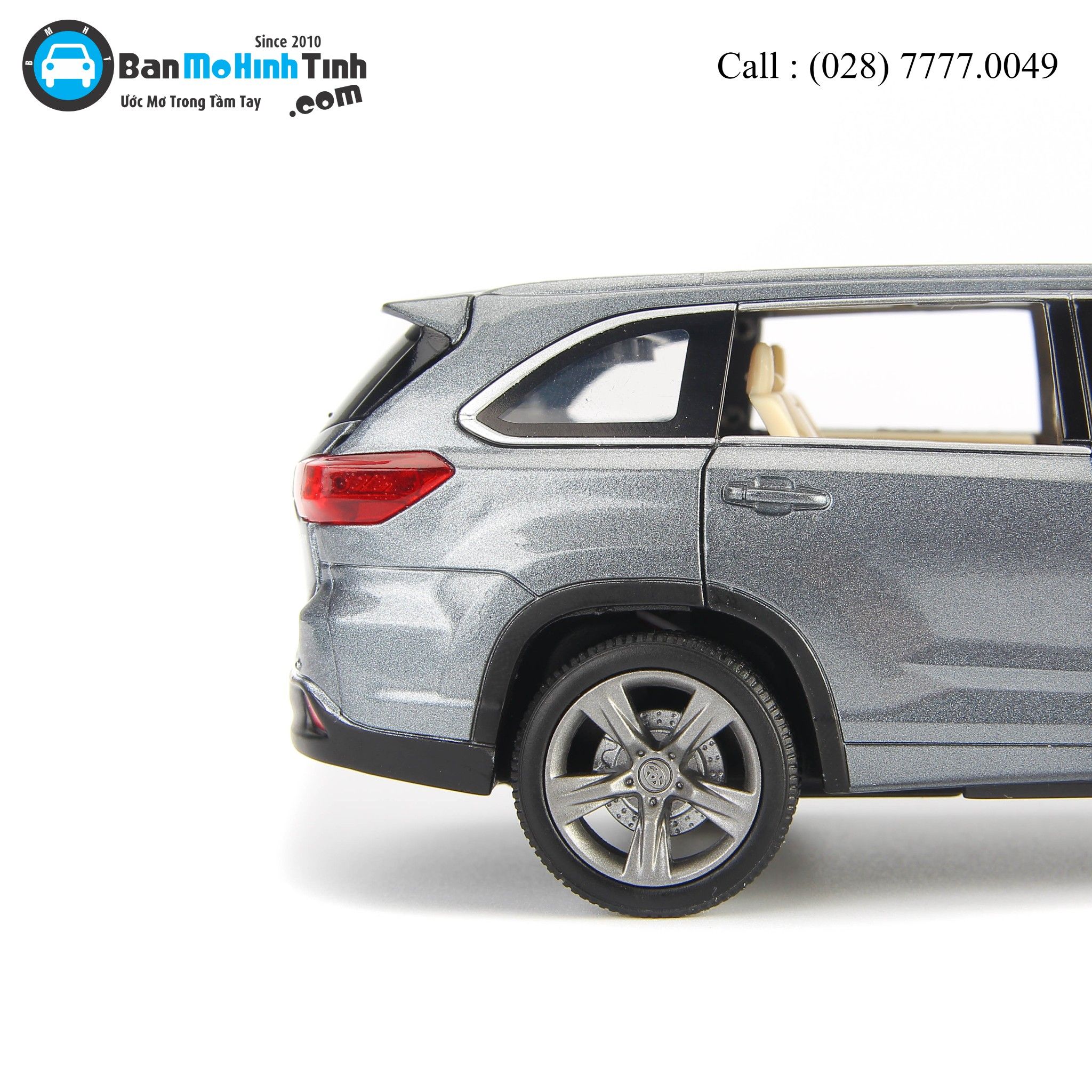 MÔ HÌNH TOYOTA HIGHLANDER 2019 GRAY 1:32 JACKIE KIM