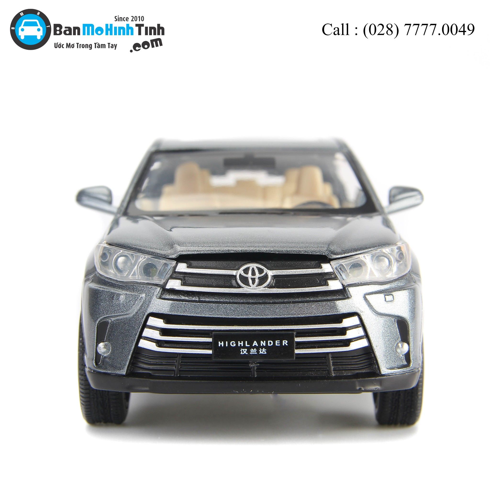 MÔ HÌNH TOYOTA HIGHLANDER 2019 GRAY 1:32 JACKIE KIM