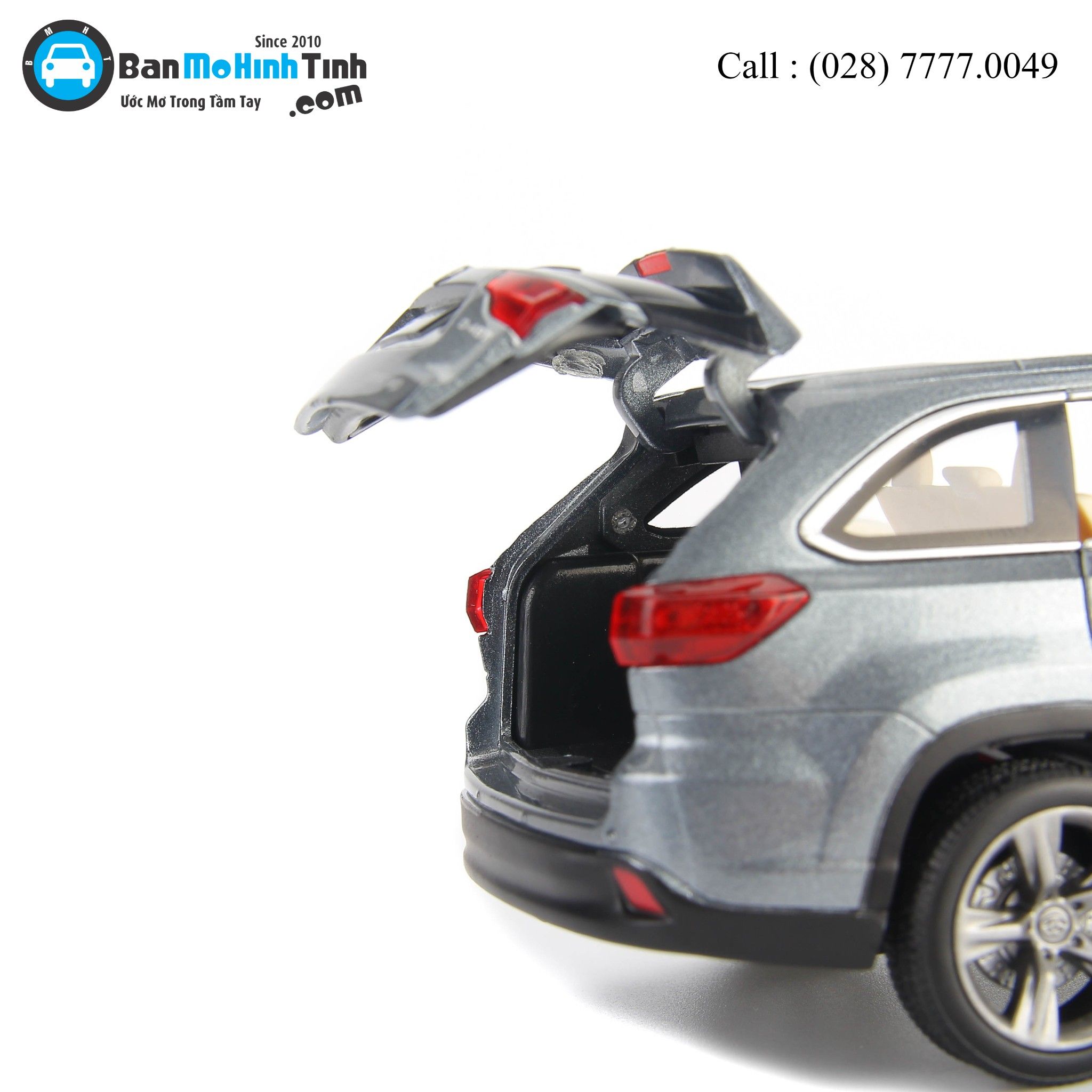 MÔ HÌNH TOYOTA HIGHLANDER 2019 GRAY 1:32 JACKIE KIM
