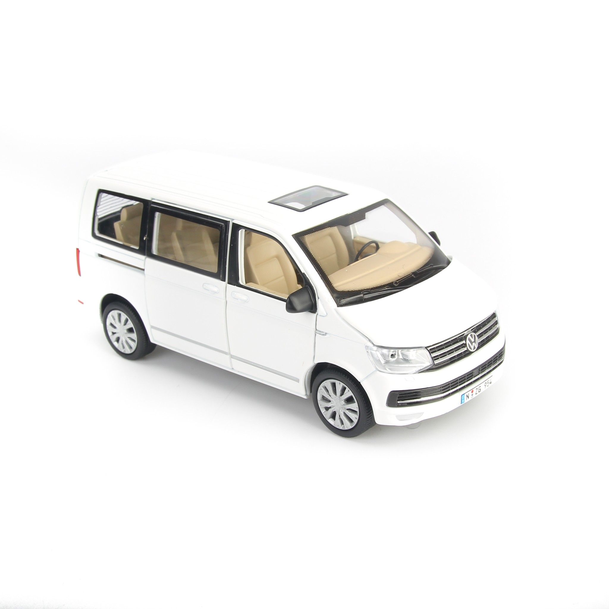 MÔ HÌNH VOLKSWAGEN MULTIVAN WHITE 1:32 DEALER