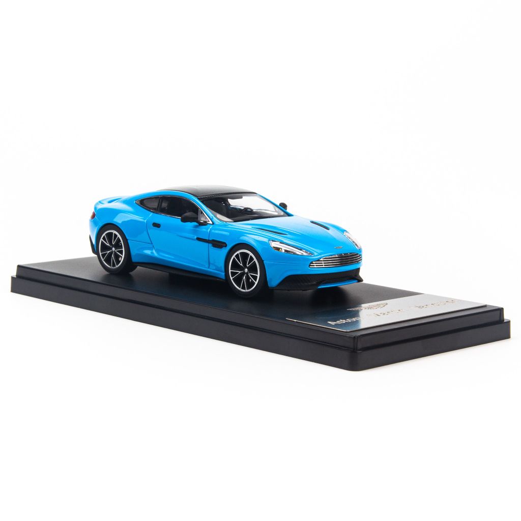 Mô hình siêu xe Aston Martin Vanquish Blue 1:43 Dealer