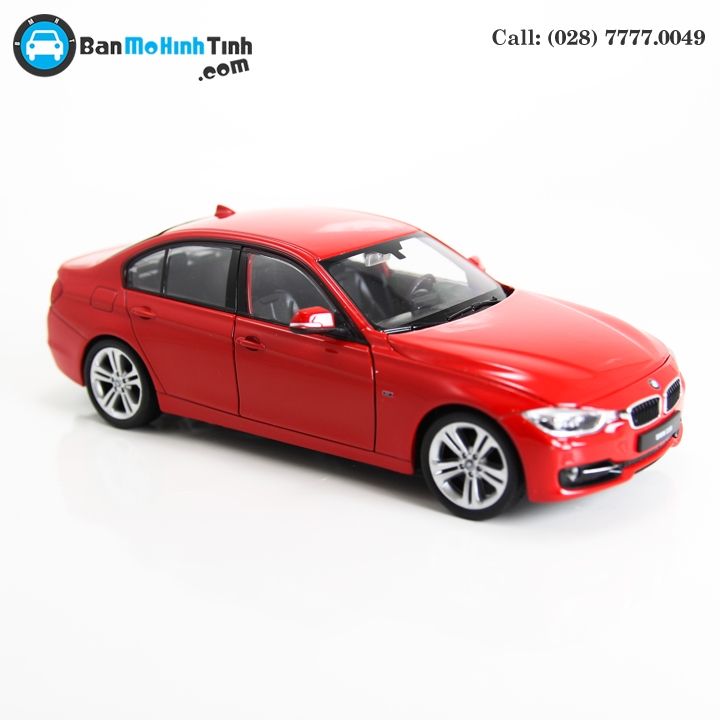MÔ HÌNH BMW 335i RED 1:24 WELLY- 24039