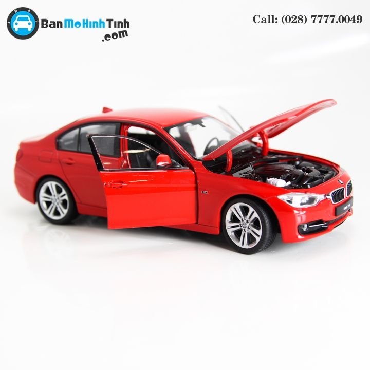 MÔ HÌNH BMW 335i RED 1:24 WELLY- 24039