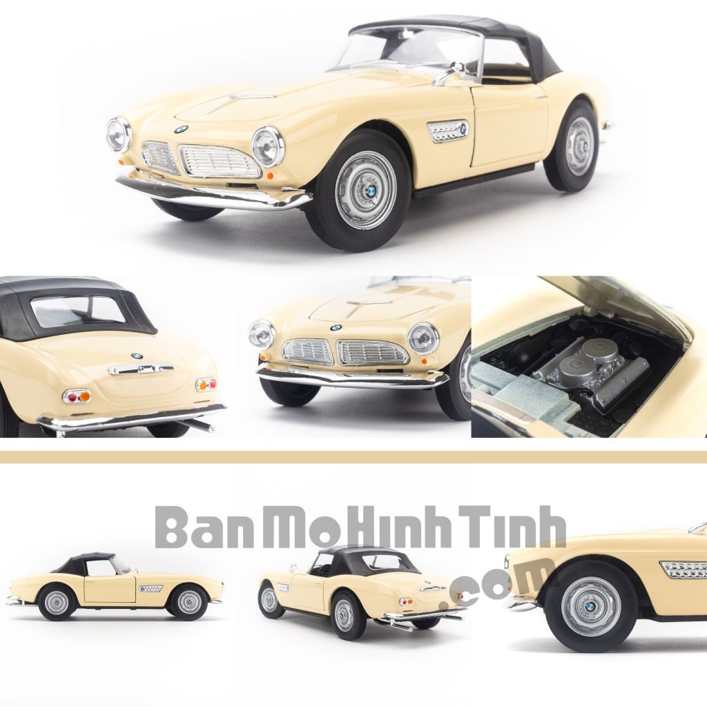 Mô hình xe BMW 507 Soft-Top 1:24 Welly - 24097H