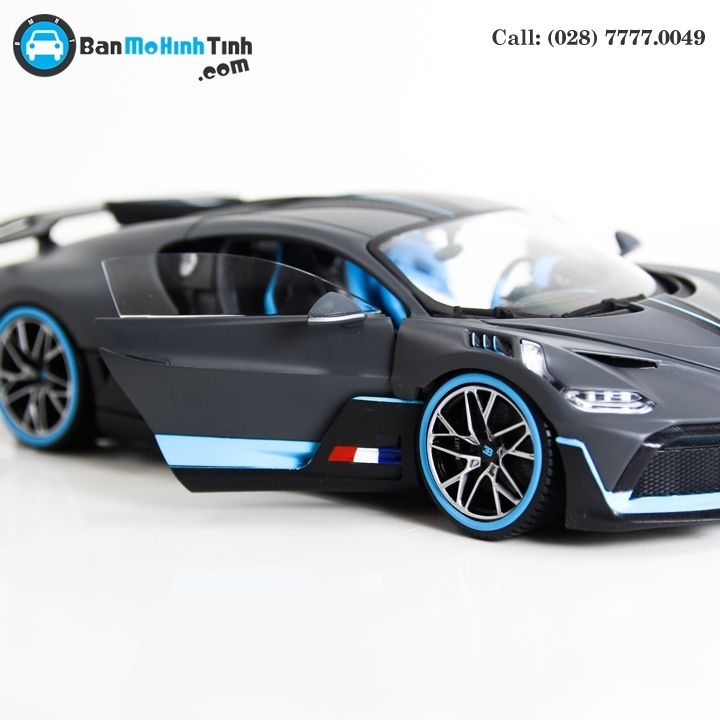 MÔ HÌNH BUGATTI DIVO DARK GRAY 1:18 BBURAGO- MH18-11045