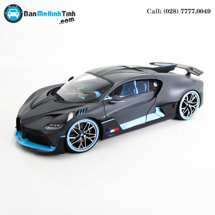 MÔ HÌNH BUGATTI DIVO DARK GRAY 1:18 BBURAGO- MH18-11045