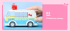 Mô hình xe bus lắp ráp đồ chơi Hello Kitty Keeppley