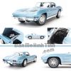 Mô hình xe Chevrolet Corvette 1963 1:24 Welly Light Blue (3)